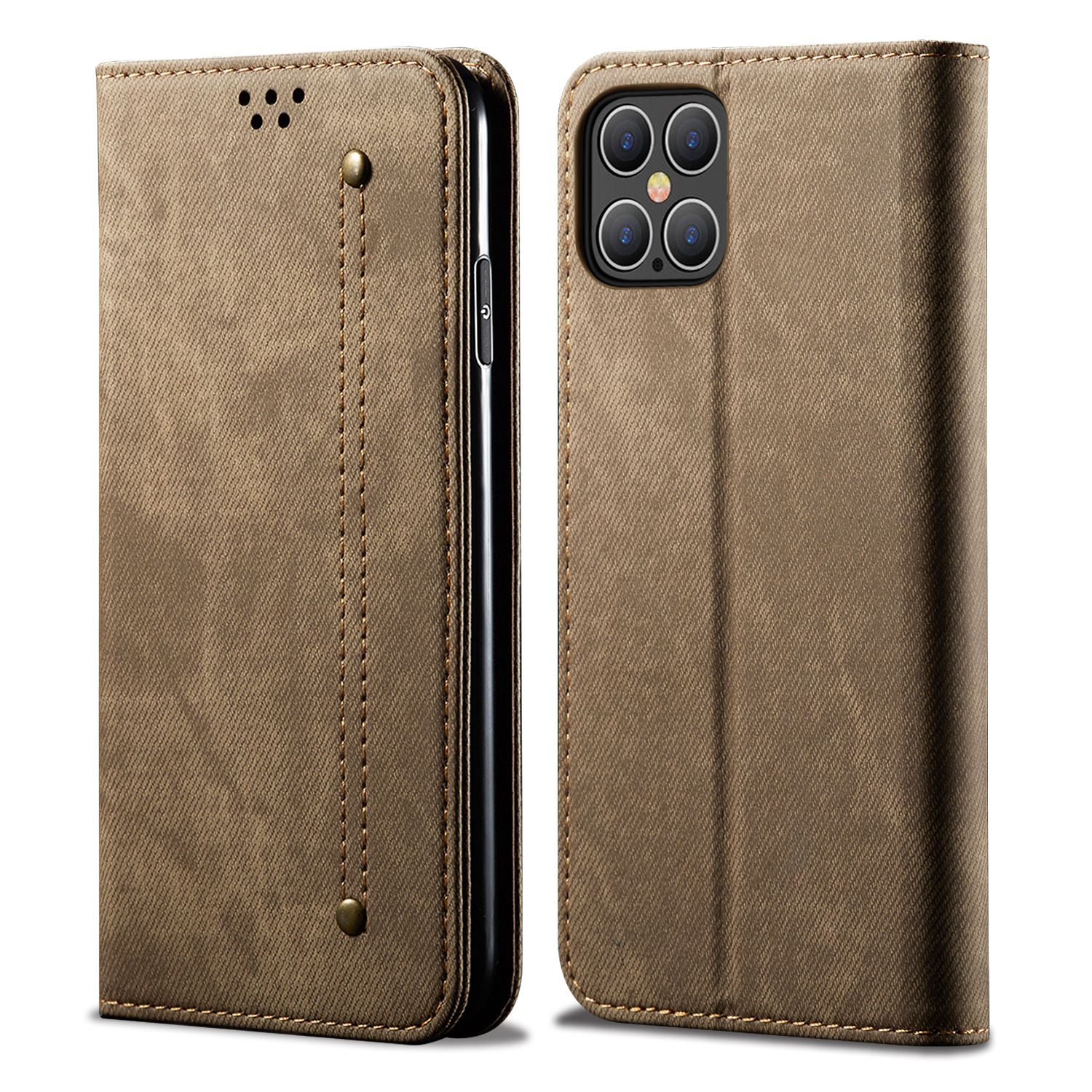 Capa celular tipo flip compartimento cartão couro P40 S20