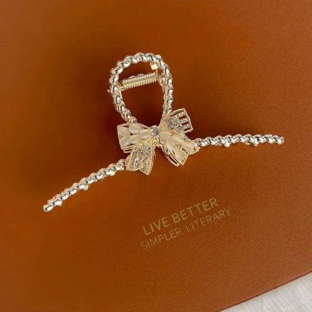 Retro Delicate Micro Inlaid Flower Clip 2 Style - Shop at LoveMi