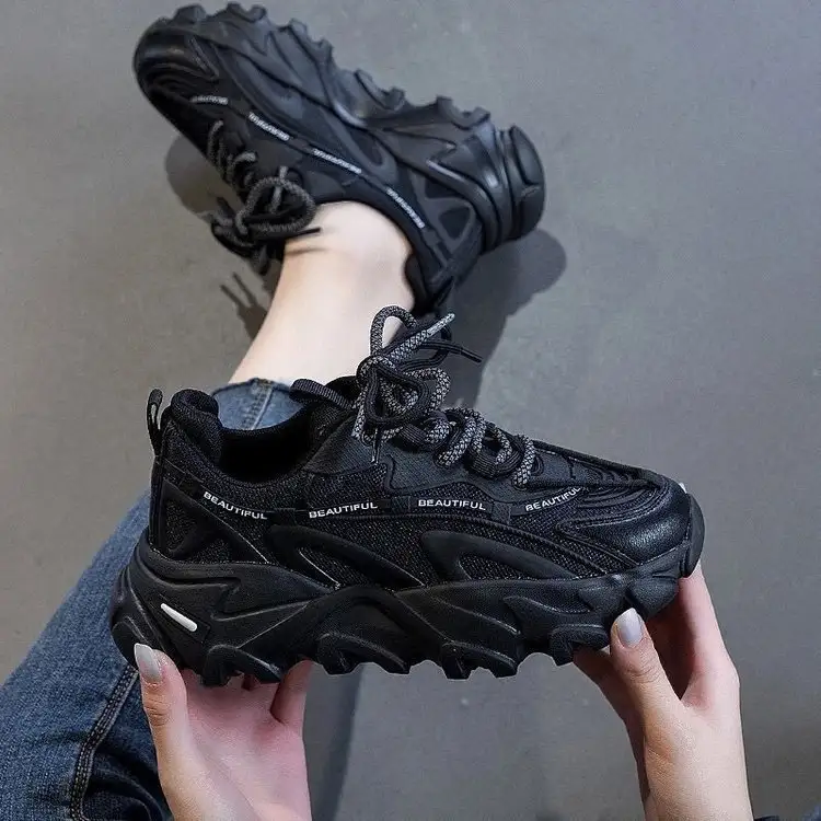 Women's Shoes Mesh Breathable Casual Student Sports Daddy