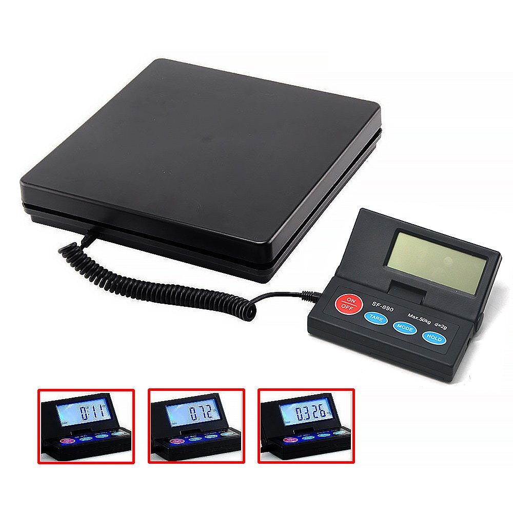 50KG 110lb Digital Postal Scale Kitchen Letter Parcels Weighing Platform Scales — image 6
