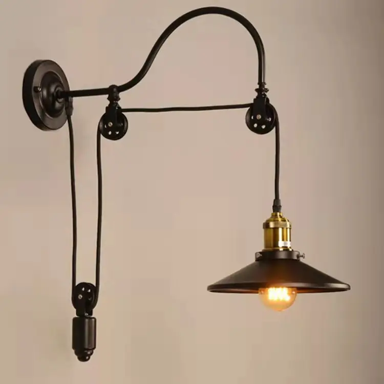 Aisle Wrought Iron Bedside Decoration Retro Industrial