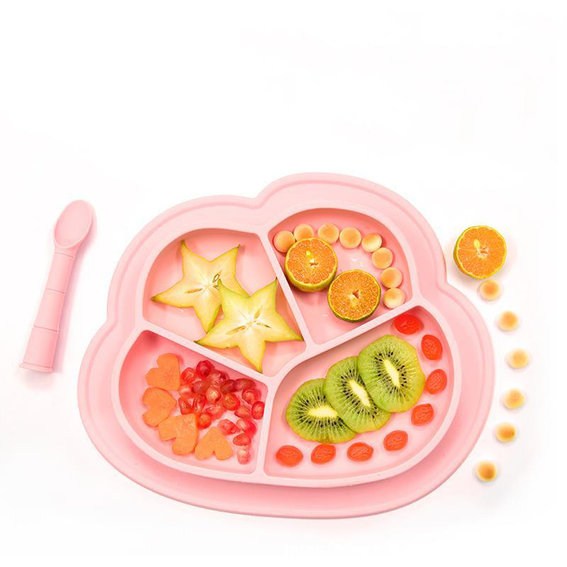 Title 8, Baby Plate Learn To Eat Training Spoon Tableware