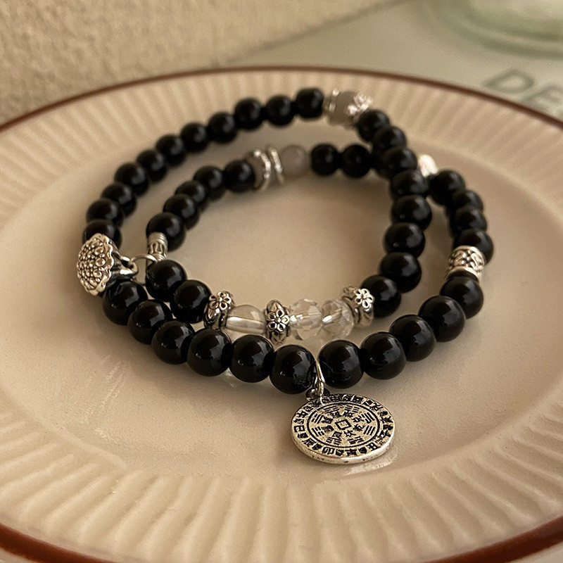 Women's Graceful And Fashionable Beaded Double-layer Twin Bracelet