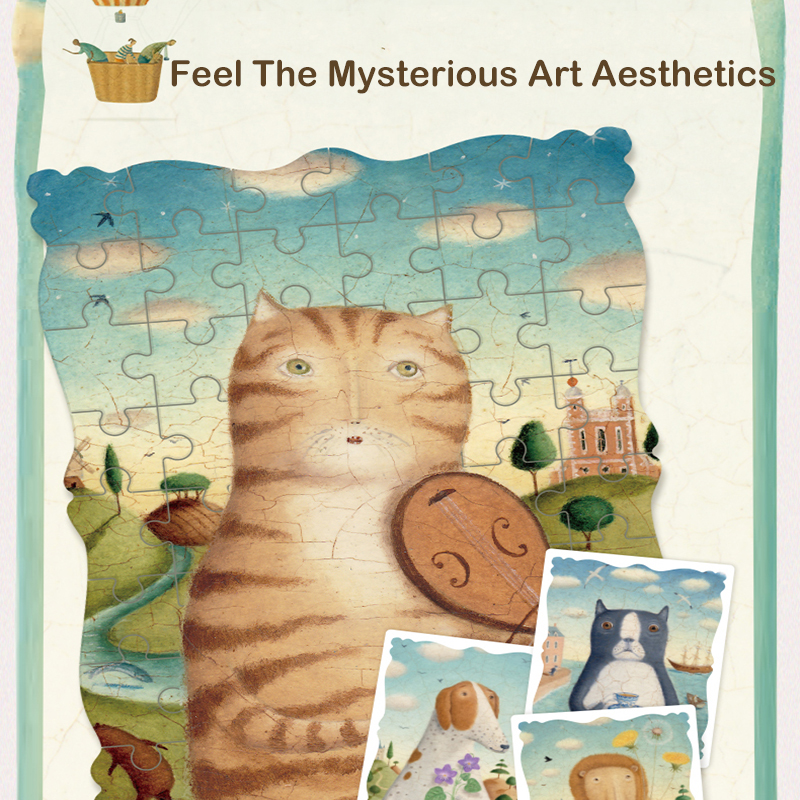 Children's Animal Portrait Art Jigsaw Puzzle Early Education