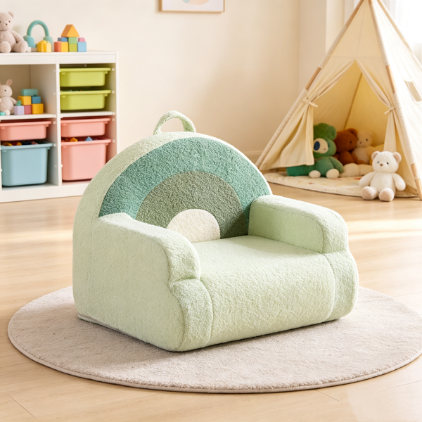 Kids Teddy Velvet Armchair, picture 4 of 5