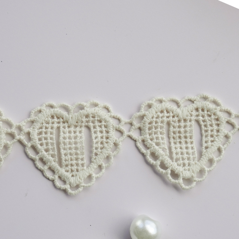 Title 5, Love Heart-shaped Lace Water Soluble Milk Silk ...