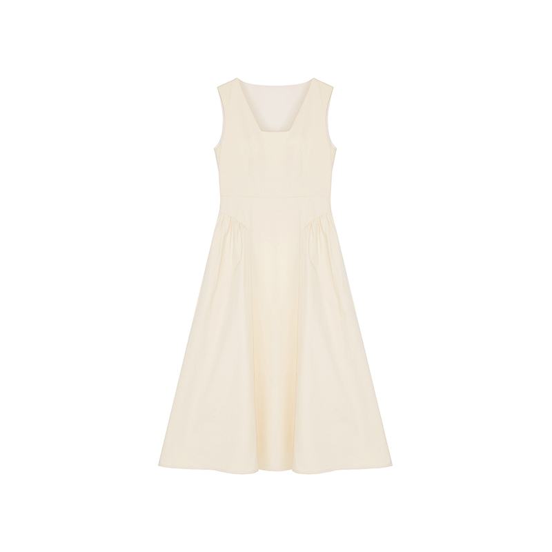 Elegant Square Neck Suspender Dress Women's Sense Of Design