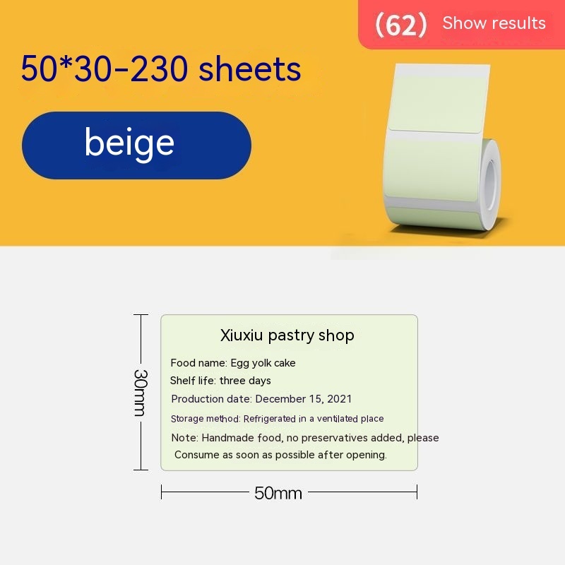 Three-proof Thermal Paper Sticker Waterproof Color Label Printing Paper — foto 10