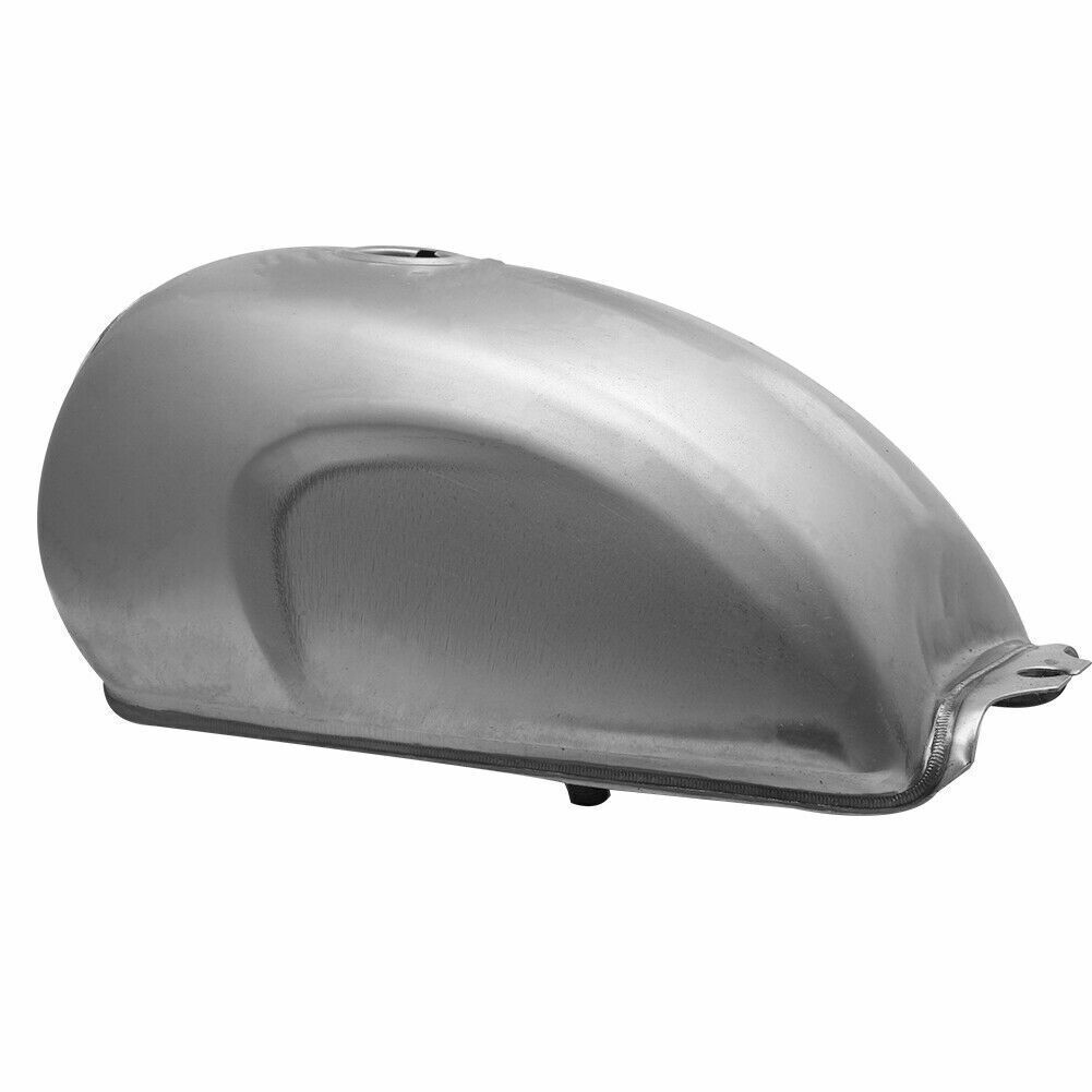 Universal Silver Cafe Racer Fuel Gas Tank 9L 2.4 Gallons Modified — image 8