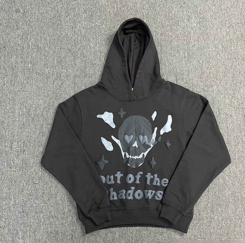 Men's Street Foam Graffiti Printing Loose Casual Hooded Sweater