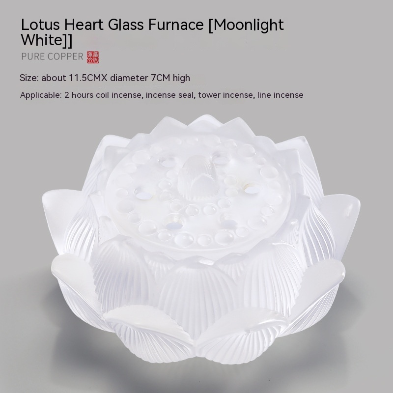 Glass Lotus Moonlight White