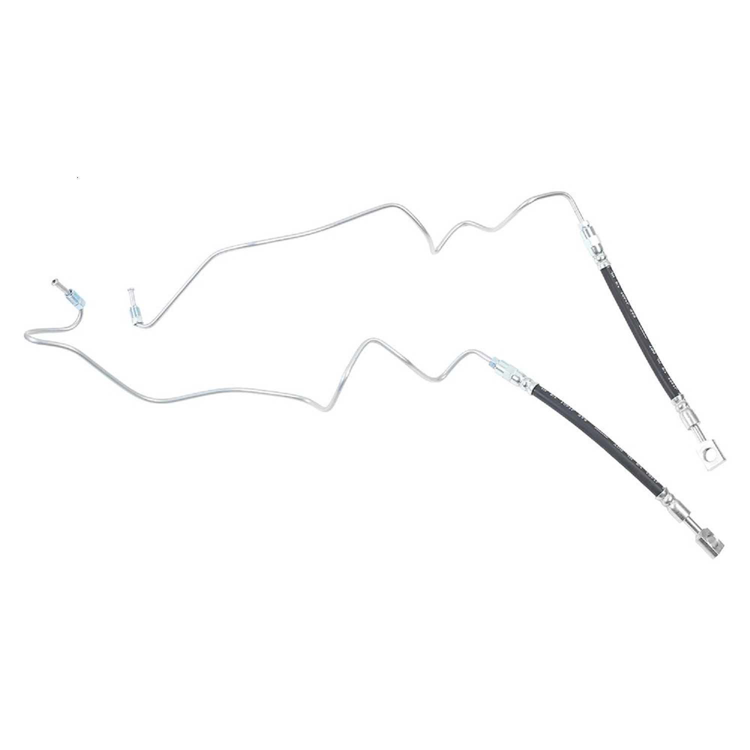 Pair Rear Brake Hoses & Pipes For Golf Beetle Bora TT A3 Octavia L Eon — image 4