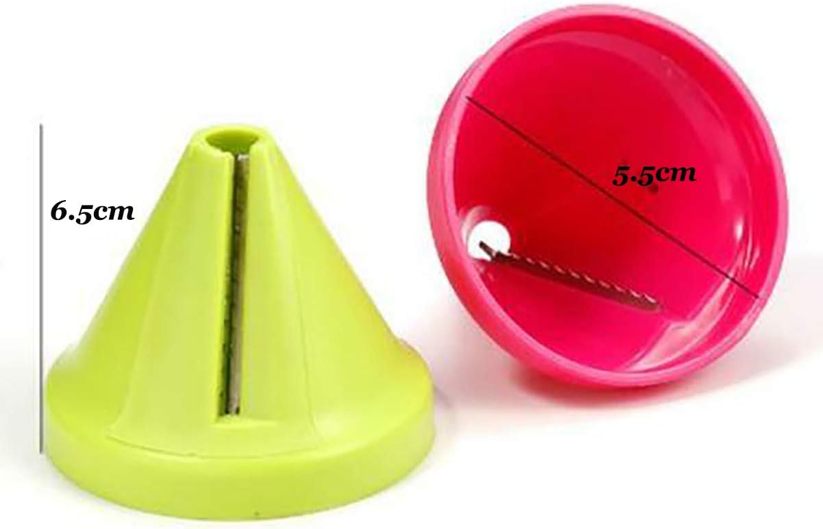 2Pcs Handheld Spiralizer Grater Shredder, Vegetable Fruit Spaghetti Noodle Maker For Zucchini Carrot Radish, Funnel Style Kitchen Gadget
