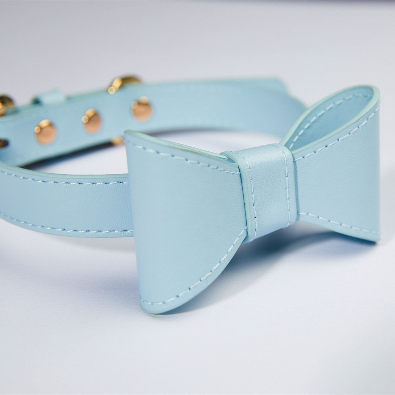 Pet Cute Bow Collar Leash Set Blue - Shop at LoveMi