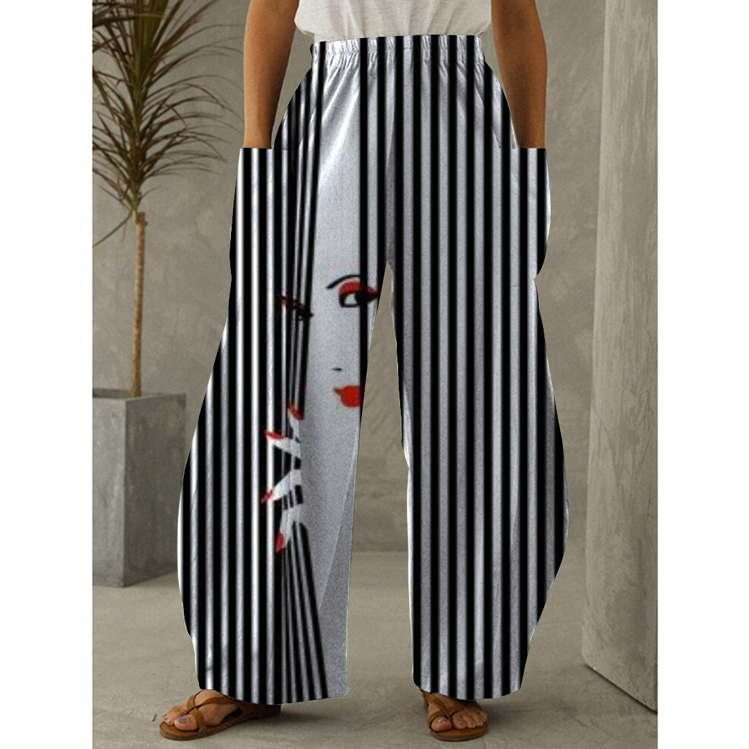 Women's Trousers Printed Fashion Graffiti