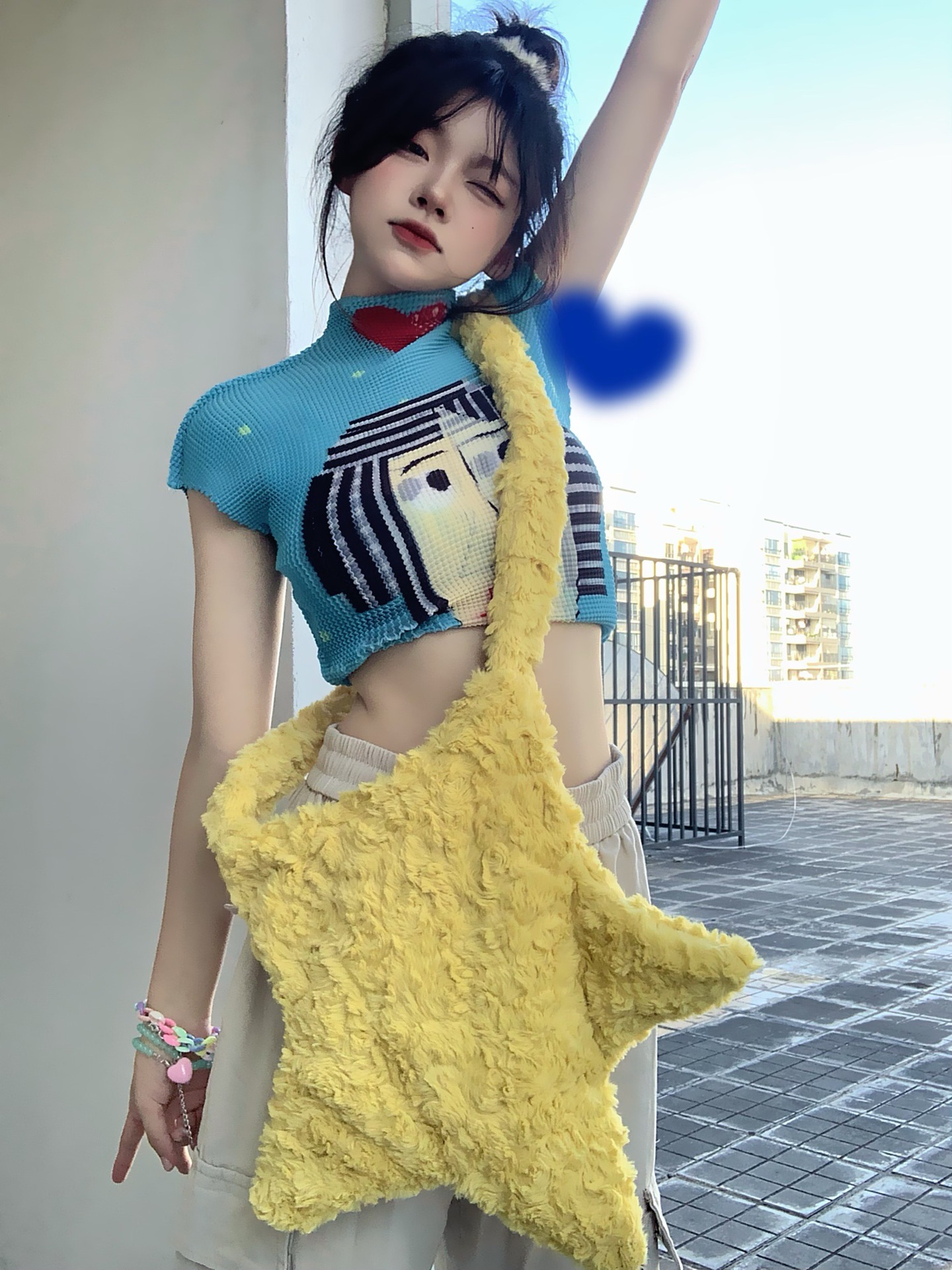 Fashion Cross Shoulder Star Bag