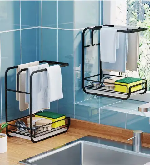 Kitchen All Products Draining Sink Storage Towel Dishwashing Wall