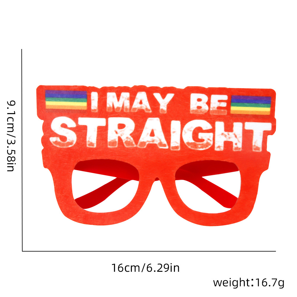 Title 11, Fashion Photo Props Rainbow Glasses