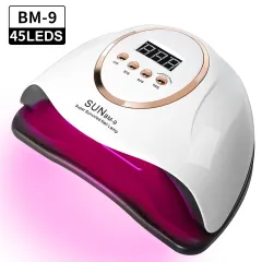 UV LED Nail Lamp, Professional Nail Dryer Gel Polish Light With 45 Beads, UV Nail Light With 4 Timer Settings, Nail Polish Curing Gel LED Dryer Wit... - View 1