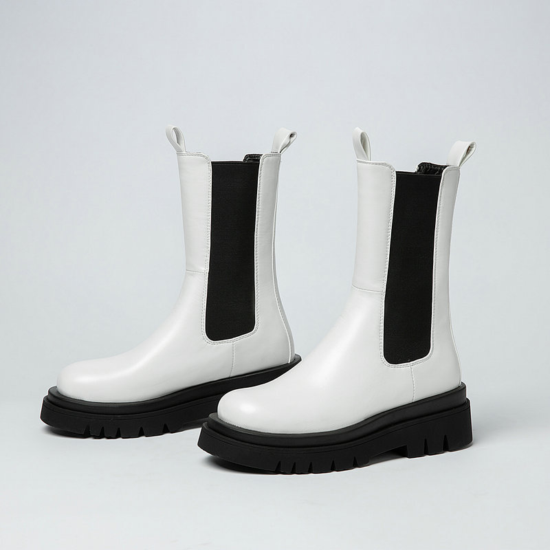 Title 6, Martin boots with platform round toe boots