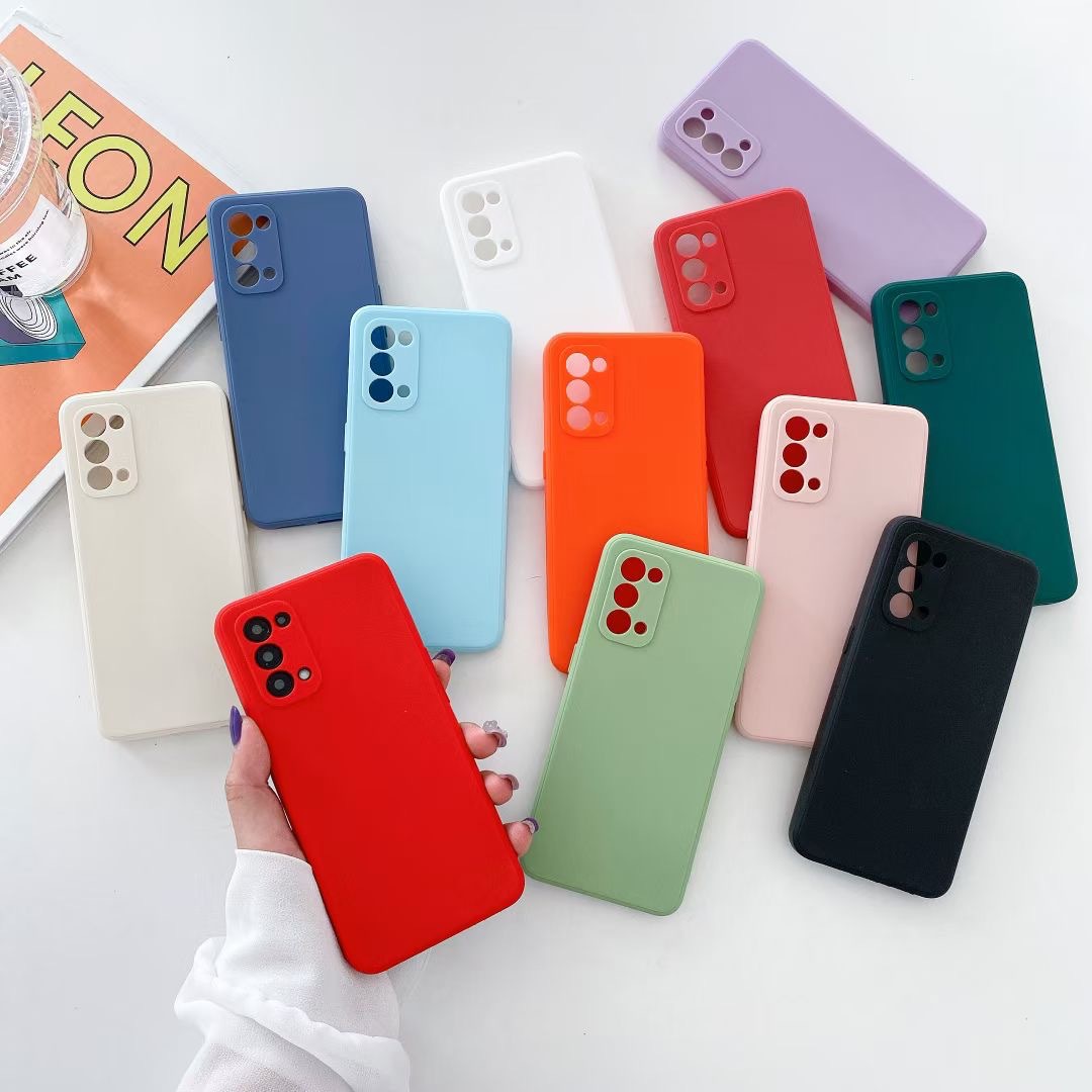 Solid Color Straight Edge Rubik's Cube Liquid Phone Case