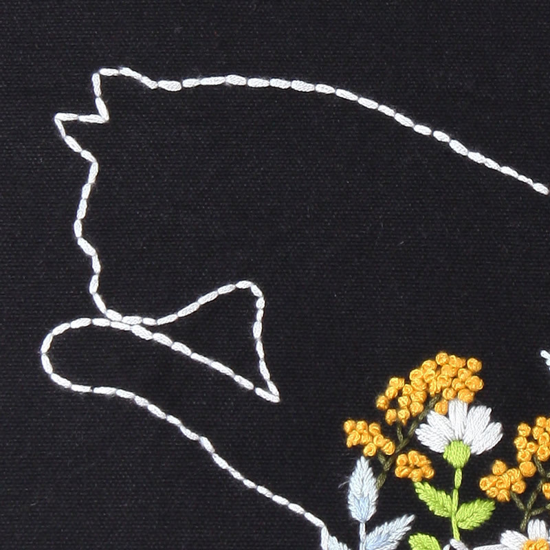 Canvas Bag Embroidered Diy Material Bag Kit