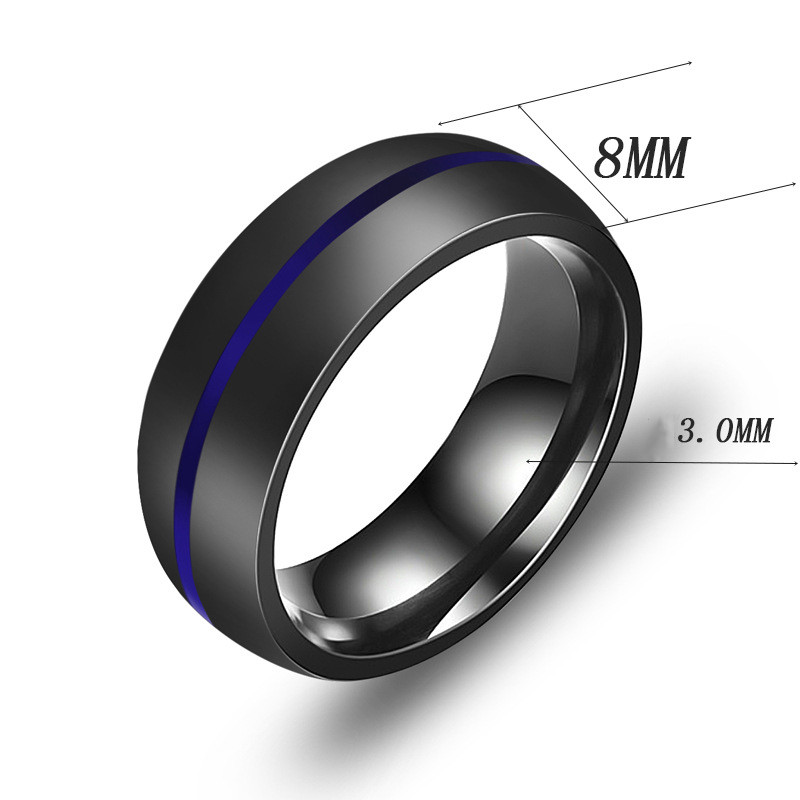 Title 2, Herenmode titanium stalen ring