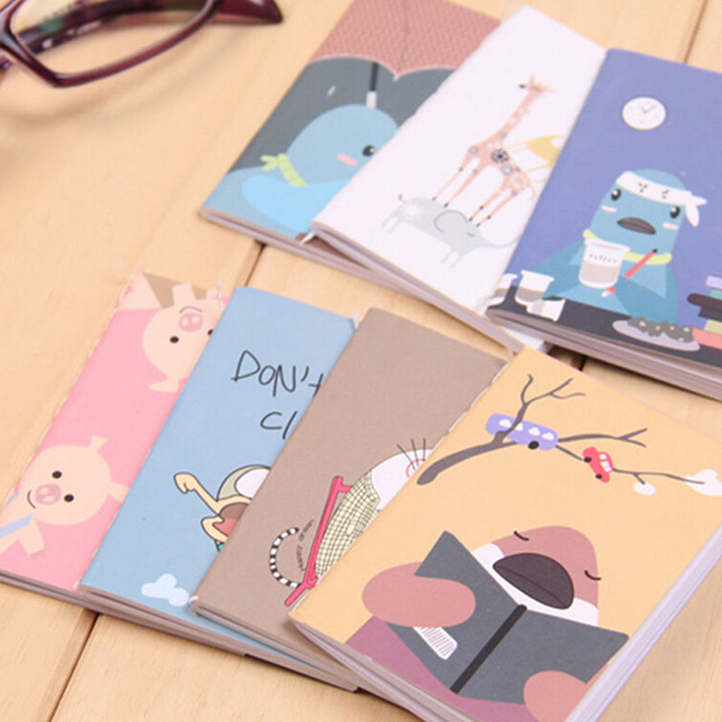 Title 3, Portable Cute Cartoon Kraft Paper Notepad Memo ...