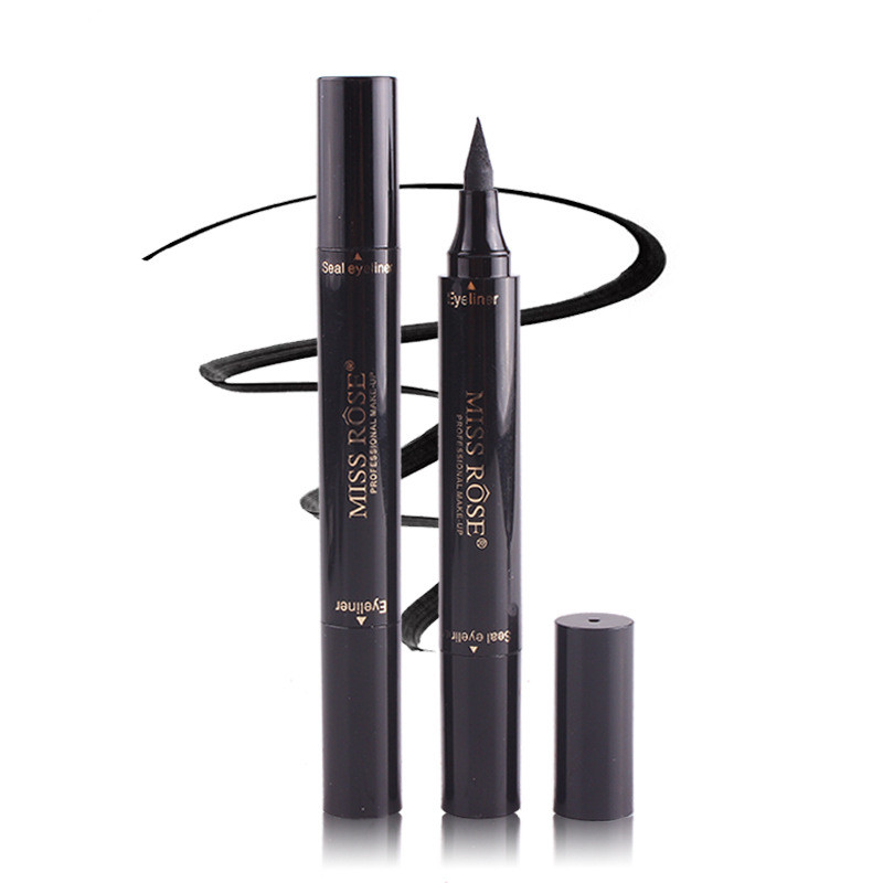 MISS ROSE Seal Big Head Small Head Black Waterproof Smear-proof Eyeliner