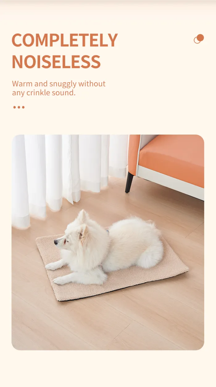 Self-Warming Pet Pad, Soft Plush Thermal Mat for Cats and Dogs, No Electricity Needed (60 x 45 or 95 x 65 cm) - detail photo 3