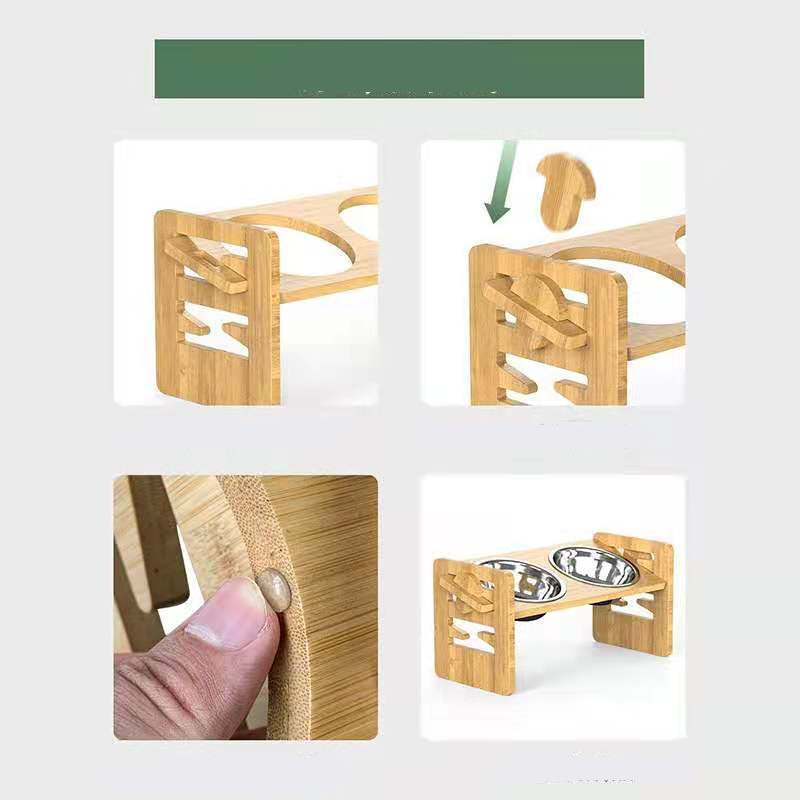 وعاء مزدوج قابل للطي من الفولاذ المقاوم للصدأ للحيوانات الأليفة