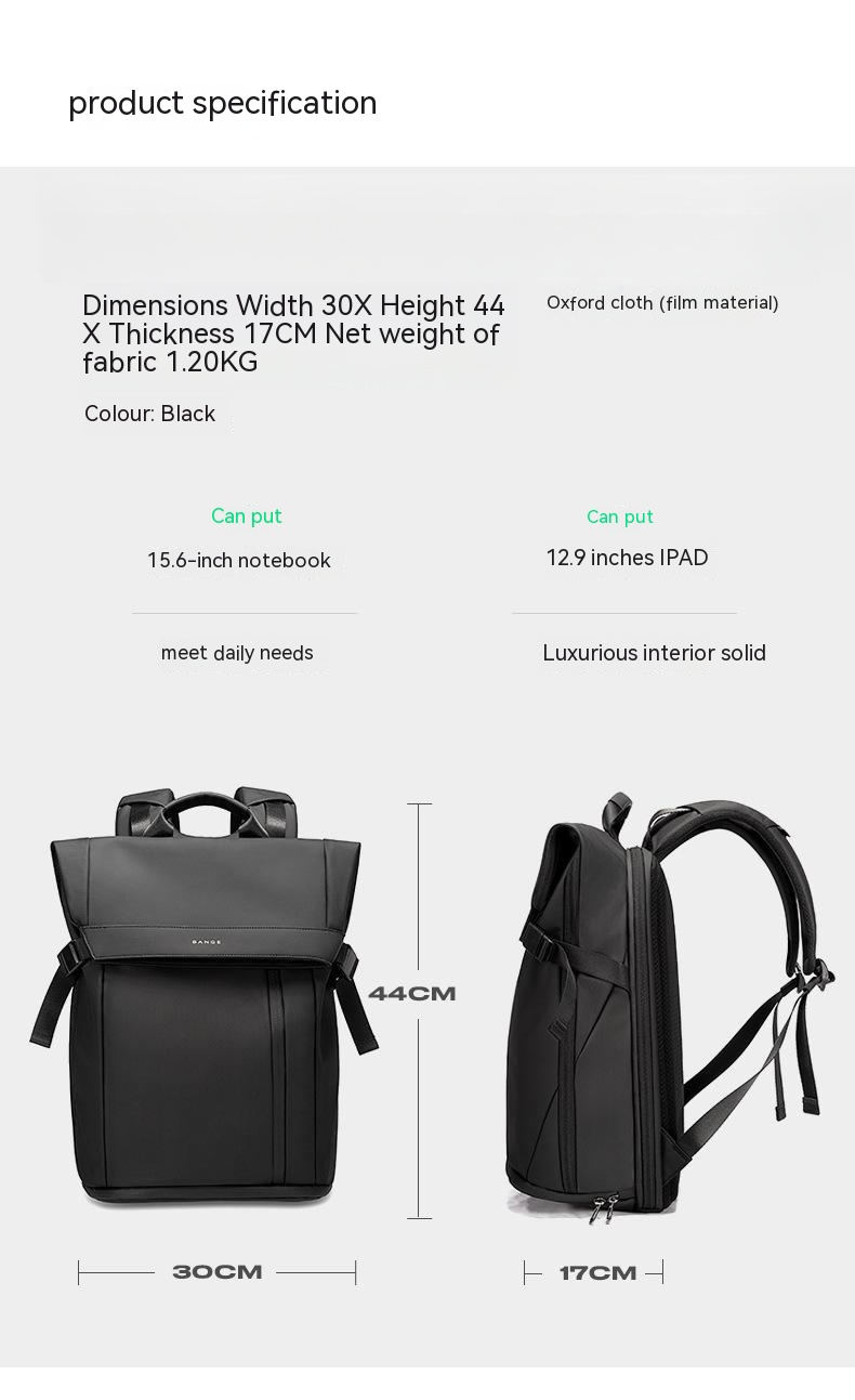 Men's Backpack Business Commute Large-capacity Casual Student - Image 16
