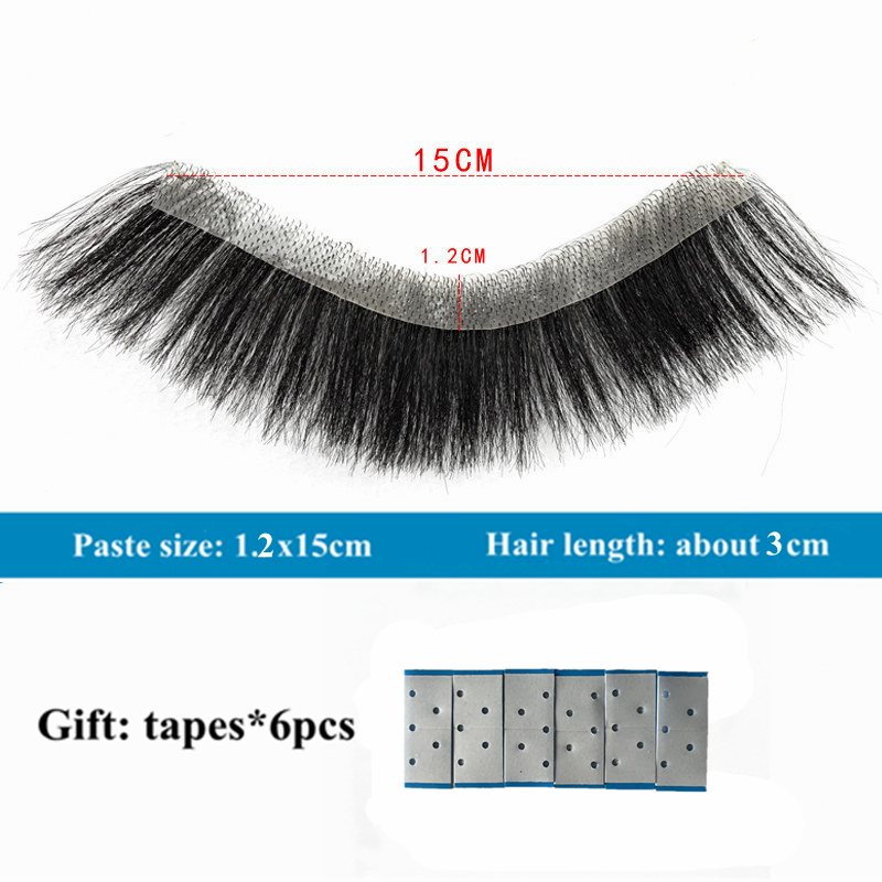 Men's Toupee Human Short Hair Piece Patch For V Style