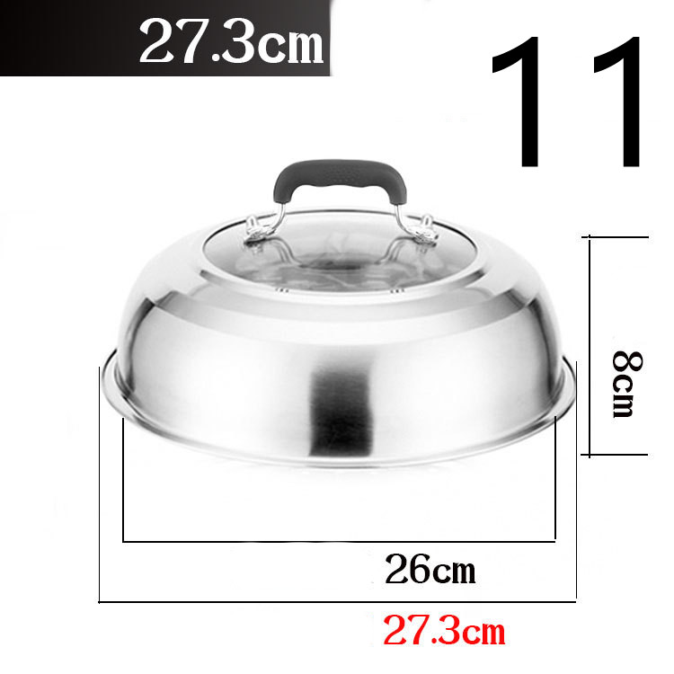 Title 21, Stainless Steel Heightened Round Household Wok ...