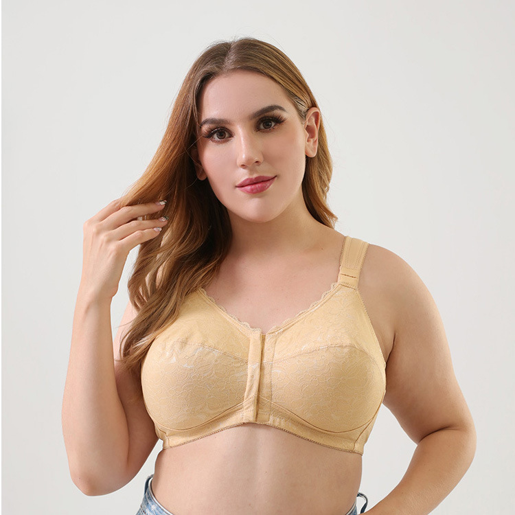 Title 3, New Large Size Bra Push Up Thin Front Button Un...