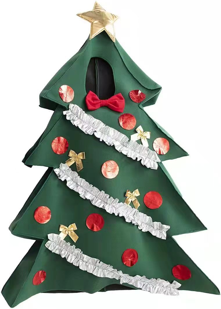 Title 7, Ropa de muñeca de árbol de Navidad puesta en es...