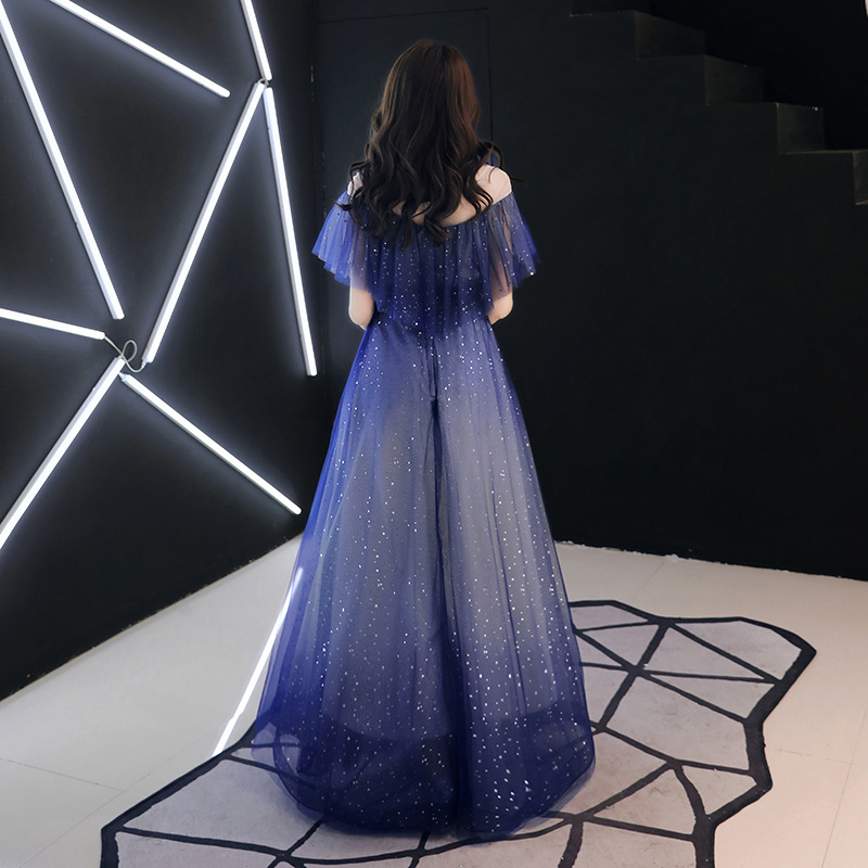 Simple Solid Color Evening Dress, picture 5 of 8