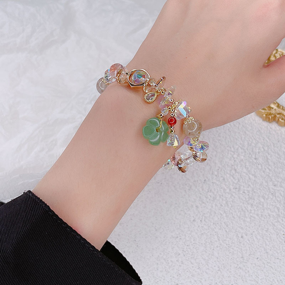 Title 6, Colored Hair Crystal Bracelet Women