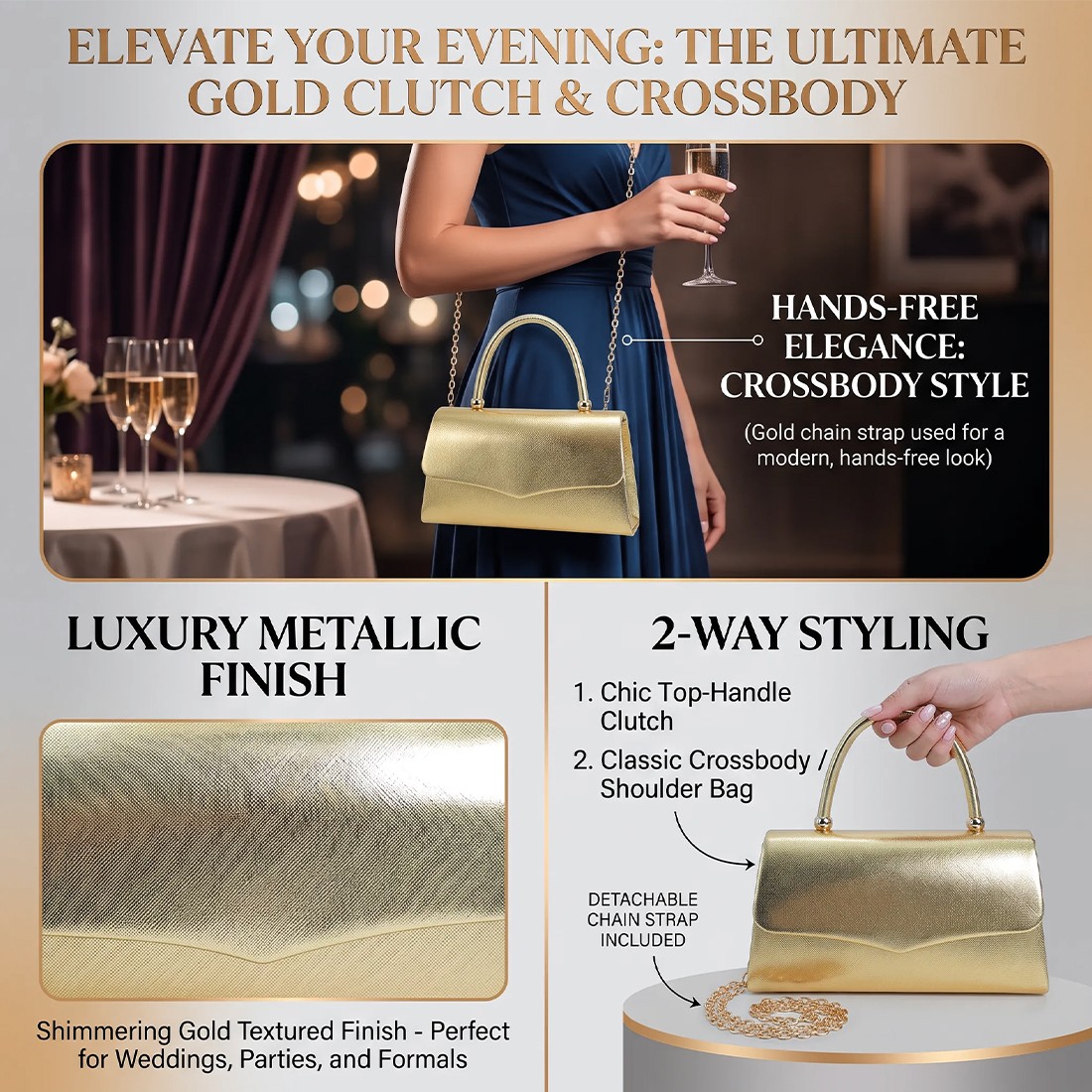 Stylish Leather Traveling Wristlet Bag Envelope Bag Clutch