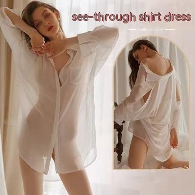 Women's Solid Color Shirt Underpants White T Back - Shop at LoveMi