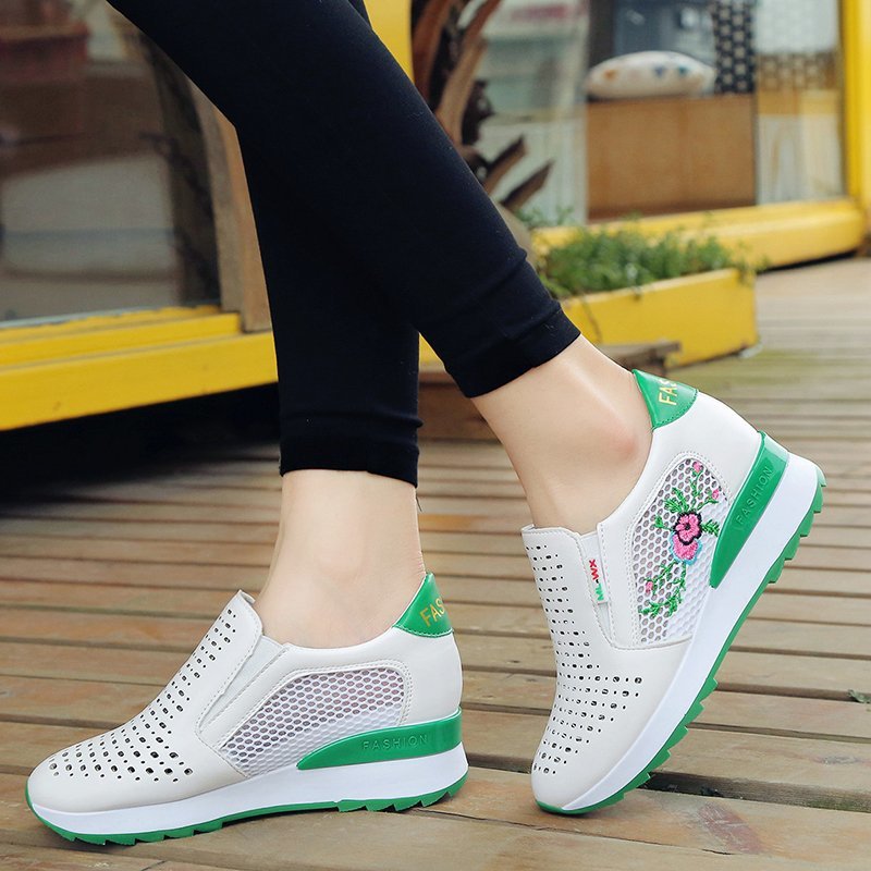 Women Comfortable Casual Shoes Summer Slip On Loafers Mixed