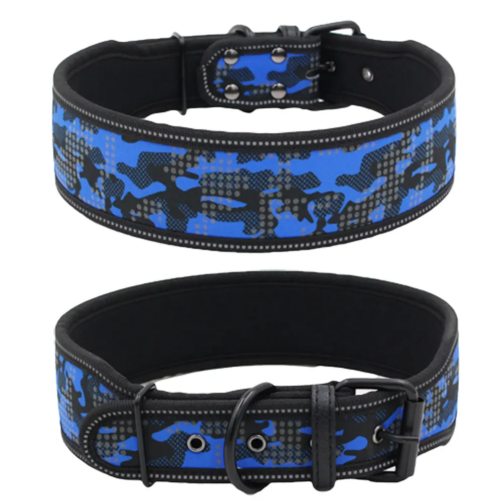 Reflective Camouflage Comfortable Dog Collar Dog