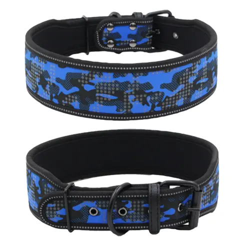 Reflective Camouflage Comfortable Dog Collar Dog