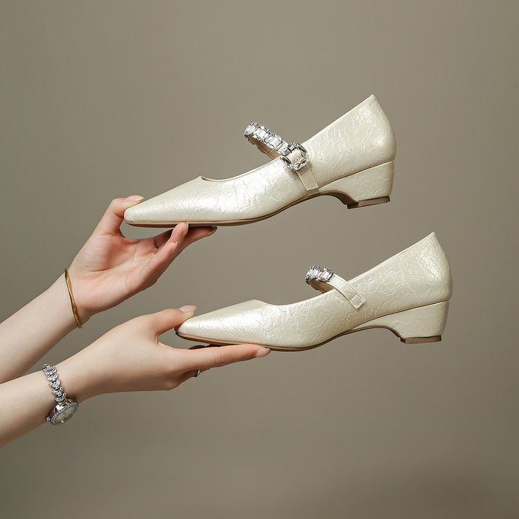 Pointed Toe Mary Jane Pumps
