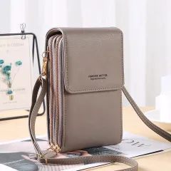 Messenger Shoulder Bag Multifunctional Mini Girls Daily Bag - Grey - View 1