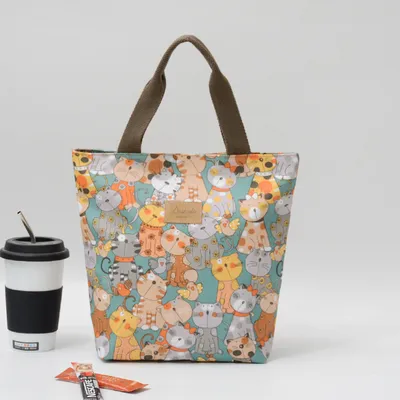 Tote Waterproof Oxford Cloth Handbag Cute Children Mother And Baby Green - Shop at LoveMi