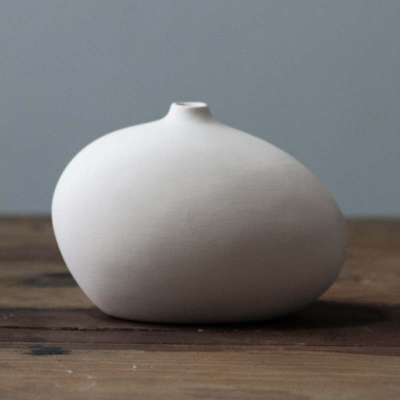 Ceramic Green Semi-Finished Products Vase Decorative Ornaments Parent-child Children Diy Graffiti Painting Coloring White Embryo White Tire