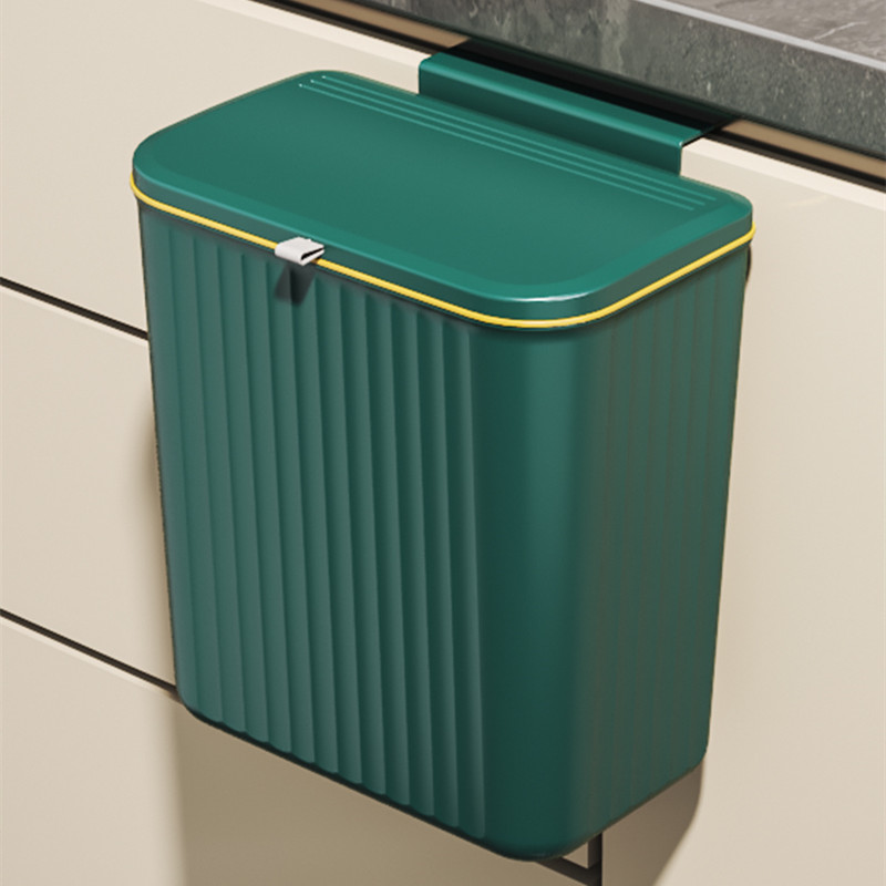 Green trash can 12L