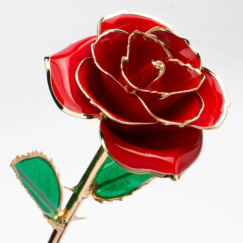 24K Gold-plated Rose Flower With A Gift Box Valentine's Day Gift – image 9
