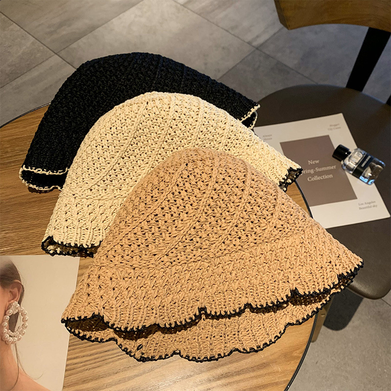 Female Summer Fashion Sunshade Japanese Hollow Out Fisherman Hat